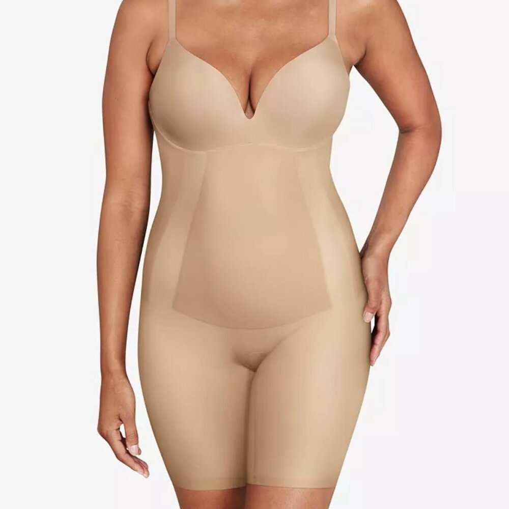 NWT Maidenform Women's All-in-One Built-in-Bra Shaper DMS089 Size 2XL